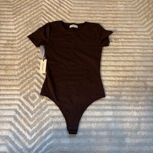 Aritzia Rich Chocolate Bodysuit